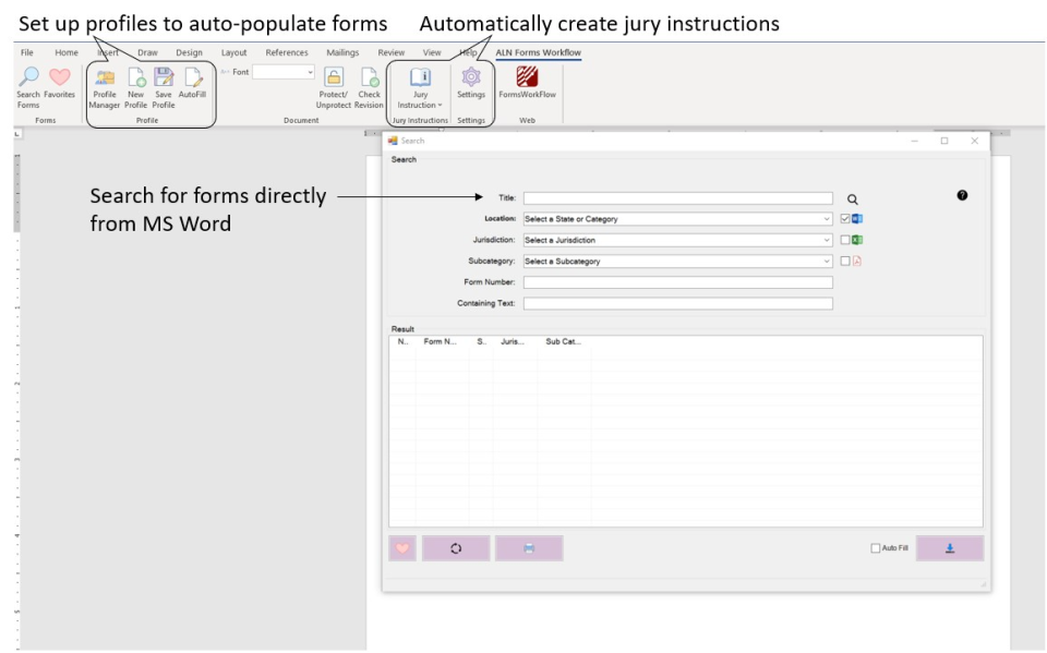 screenshot of Forms Workflow